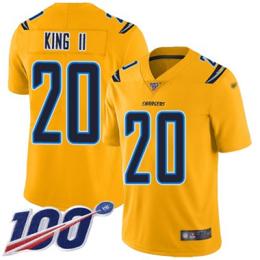 Los Angeles Chargers NFL Football Desmond King Gold Jersey Youth Limited #20 100th Season Inverted Legend->youth nfl jersey->Youth Jersey